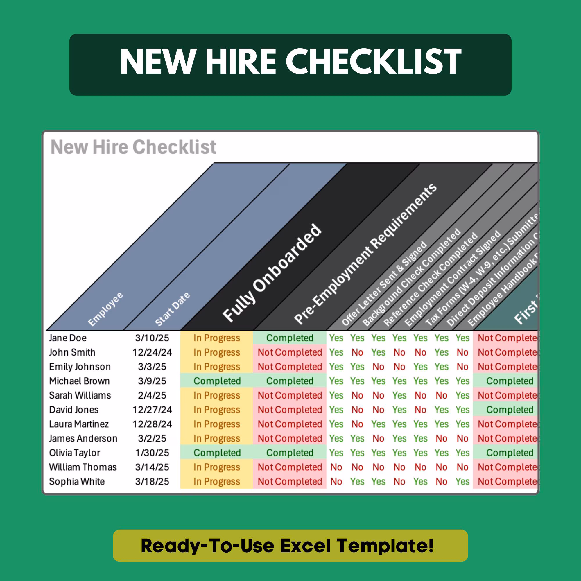 Employee Onboarding Template