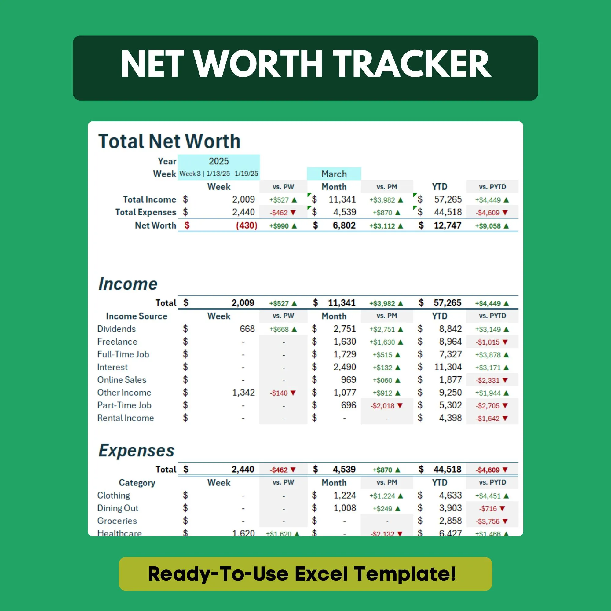 Financial Net Worth Calculator