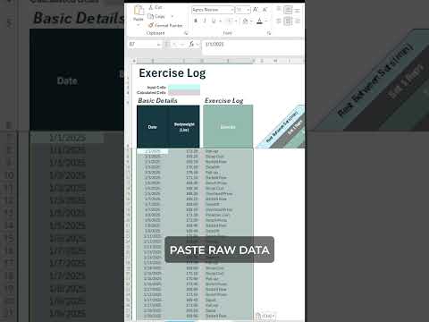 How to Create a Workout Tracker in Excel